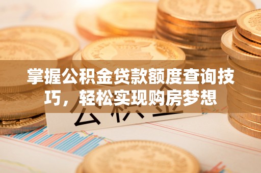 围场掌握公积金贷款额度查询技巧，轻松实现购房梦想